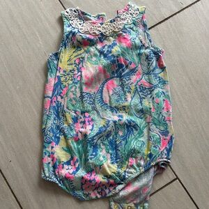Lilly Pulitzer Colorful Tropical Print Bodysuit